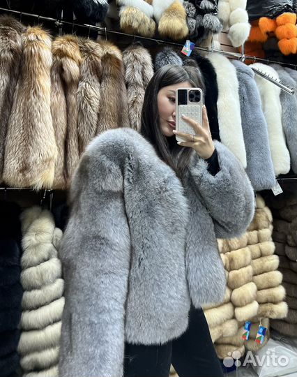 Шуба песец натуральный