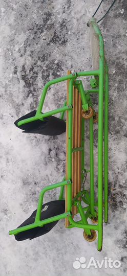 Санки для двойни с колесами