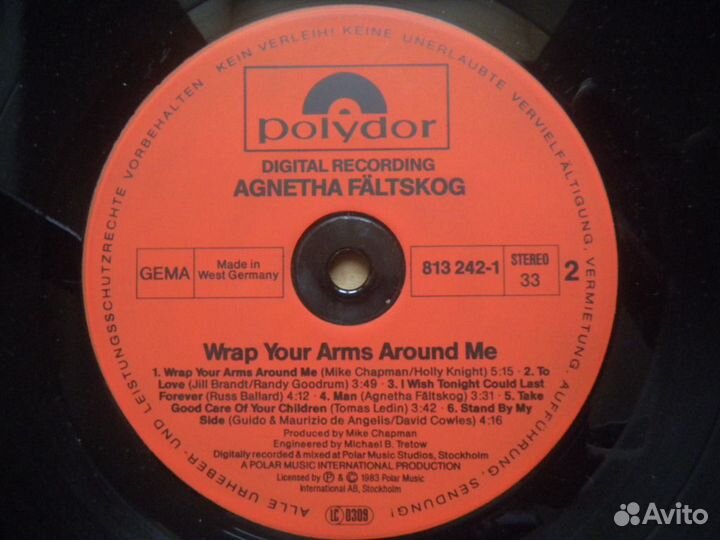 Agnetha Faltskog (Abba) Wrap Your Arms Around Me