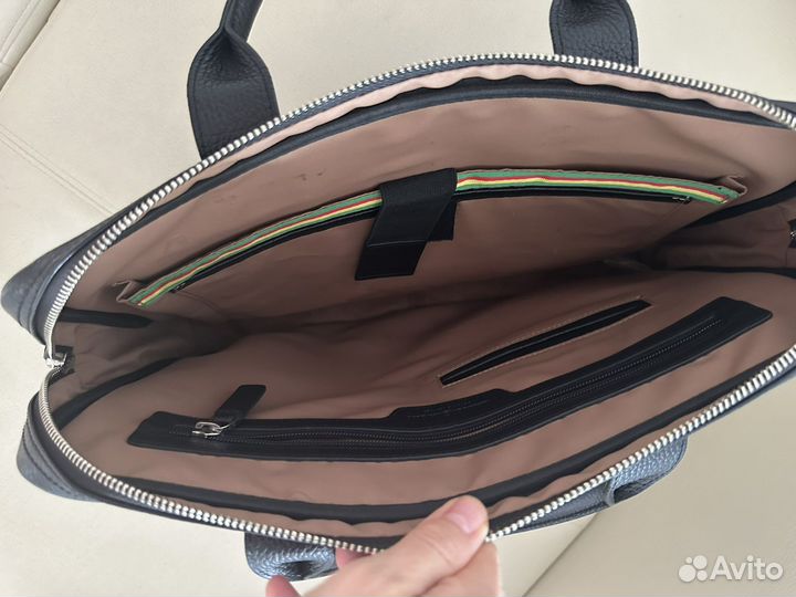 Сумка для ноутбука натуральная кожа