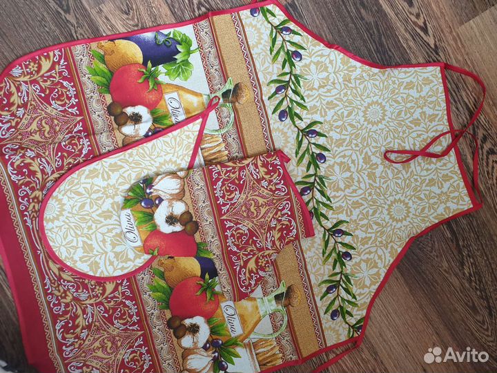 Набор для кухни фартук прихватки