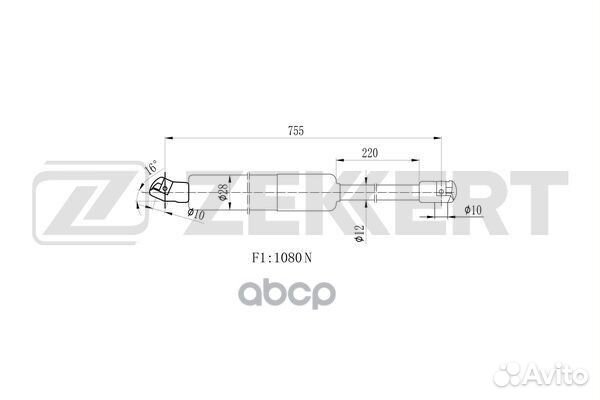 Пружина газовая багажника VW Transporter V 03