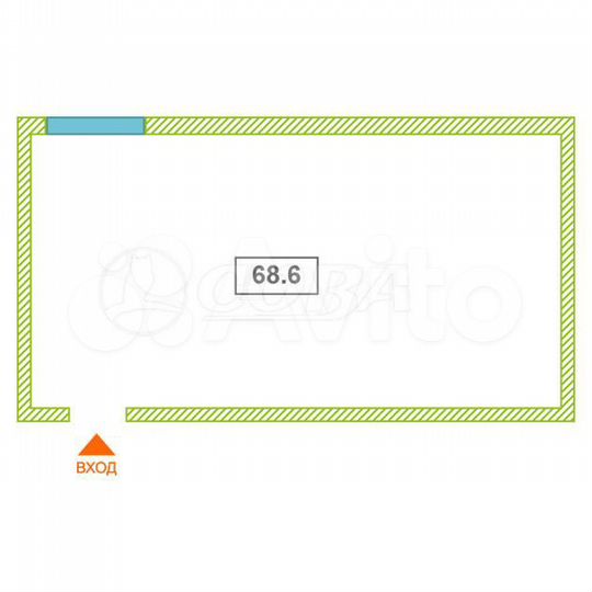 Сдам торговое помещение, 68.6 м²