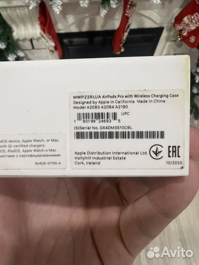 Наушники apple airpods pro 1