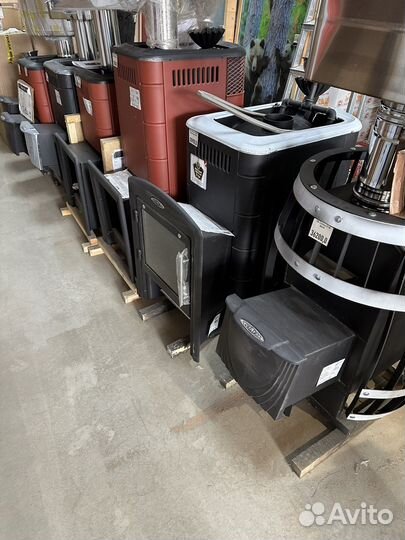 Печь для бани газ дрова