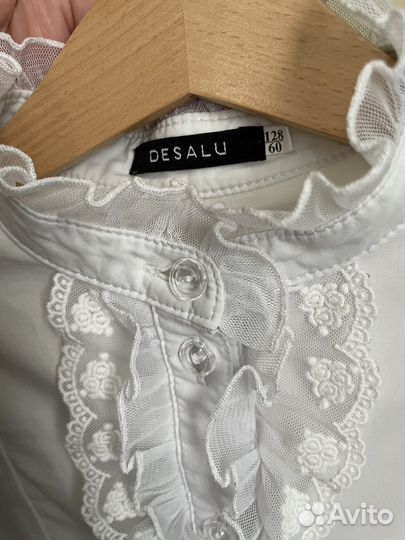 Белая школьная блузка Desalu