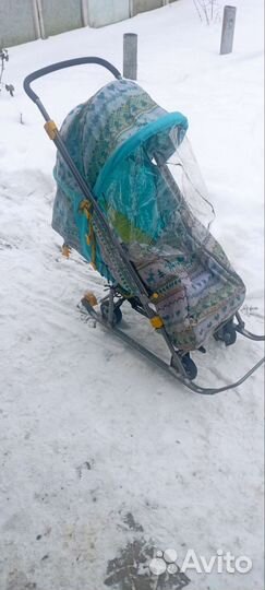 Детские санки коляска бу