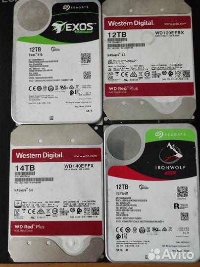Жесткие диски 12/14тб