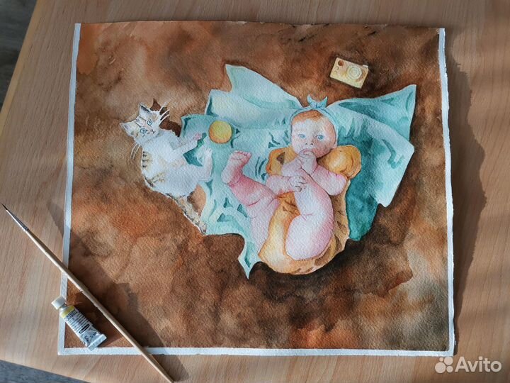 Акварельная картина 