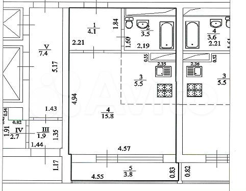 Квартира-студия, 30,3 м², 17/19 эт.