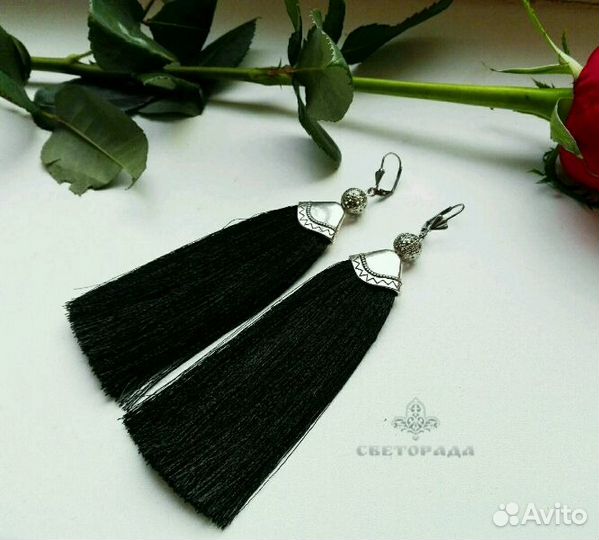 Серьги ручной работы