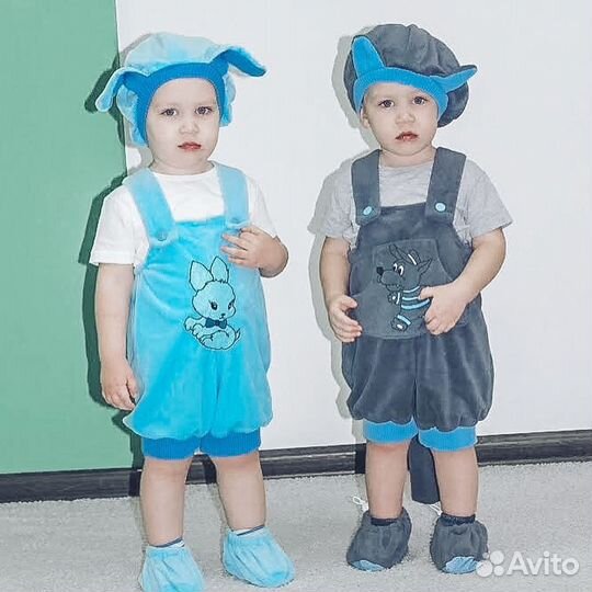 Новогодний Костюм волка батик