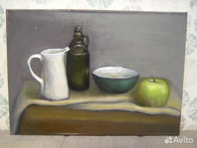 Картина маслом на холсте натюрморт 35х25