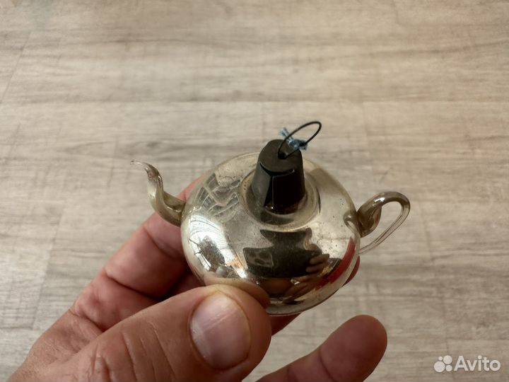 Елочная игрушка СССР чайник