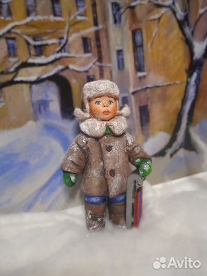 Ватные ёлочные игрушки 