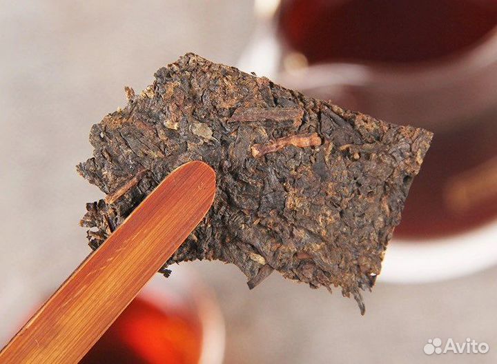 Китайский Черный Чай Шу Пуэр 2017 Кирпич 100 грамм