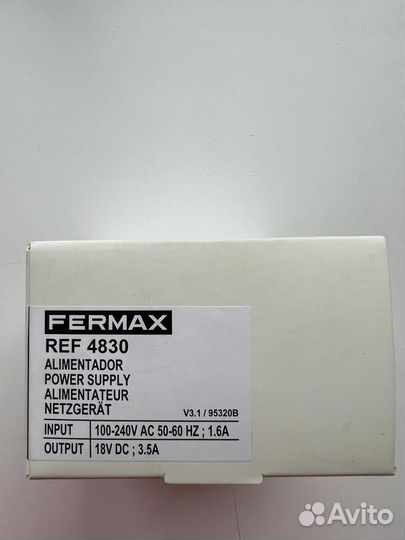 Fermax Блок питания 4830, 18В, 3,5А