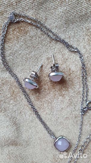 Серьги + ожерелье для девочки из Санлайт
