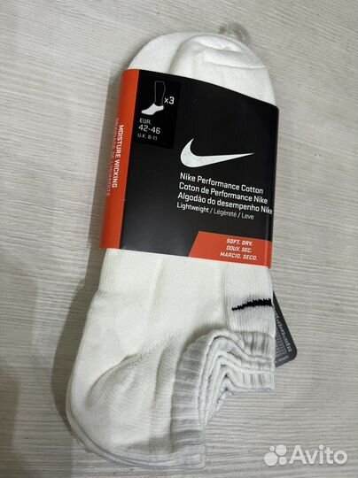 Набор из трех пар носки nike lightweight NO show