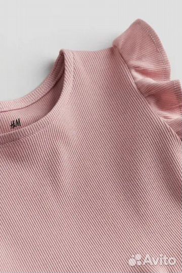 Платье для девочки HM в рубчик 122/128