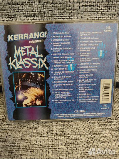 Kerrang Metal Klassic 2cd Фирменный