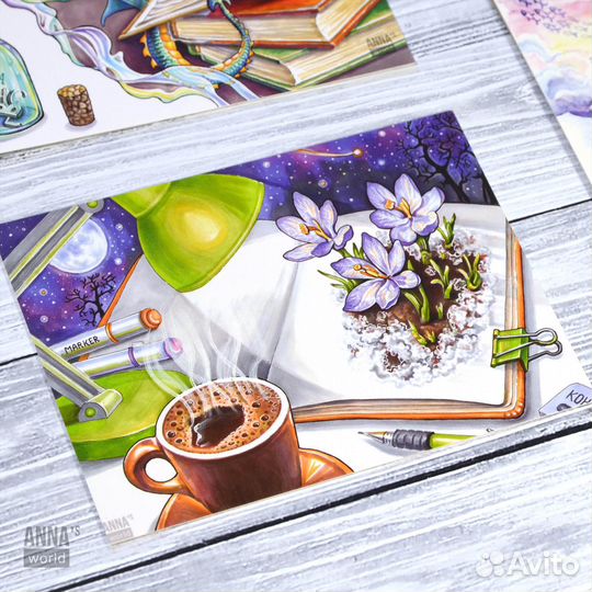 Набор из 8-ми авторских открыток