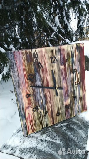 Часы настенные Лофт. Подарок на 23 февраля