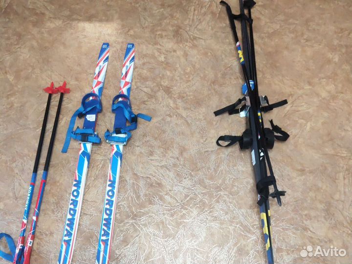 Лыжи для 7 и 9лет
