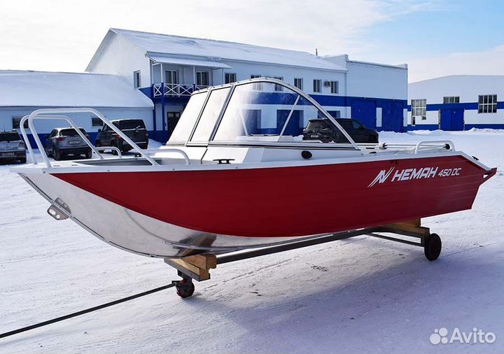 Алюминиевая моторная лодка Неман 450 DC NEW