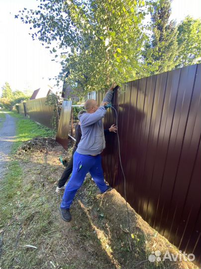 Забор из профлиста