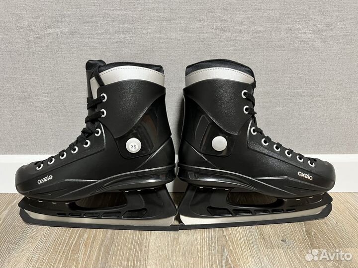 Коньки ледовые мужские черные oxelo