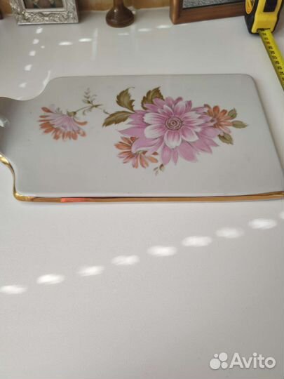 Фарфоровая сырная доска дулево