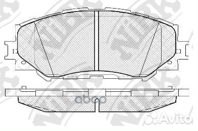 Колодки тормозные toyota auris 1.4-1.6 07/coro