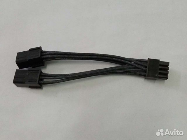 Переходник разветвитель с 2 6pin GPU на 8pin GPU д