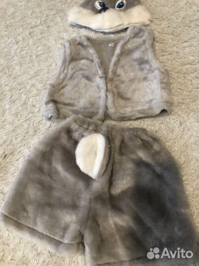 Новогодний костюм зайчика рост 110