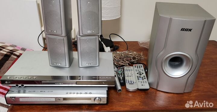 DVD плеер караоке bbk, колонки
