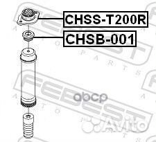Опора амортизатора chevrolet aveo 03- зад