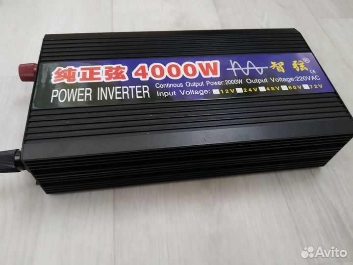 Инвертор 24в 220в чистый синус 4000вт