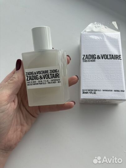 Парфюм Zadig voltaire this is her 30 мл