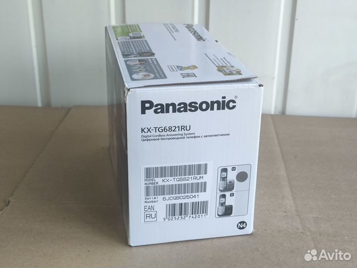 Телефон беспроводной Panasonic KX-TG6821RUB