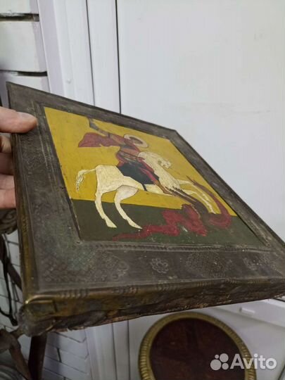 Икона старинная.Георгий Победоносец