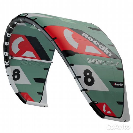 Кайт Reedin SuperModel HTF 8 м², зеленый