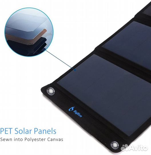 Солнечная панель (батарея) складная BigBlue 3 28 В