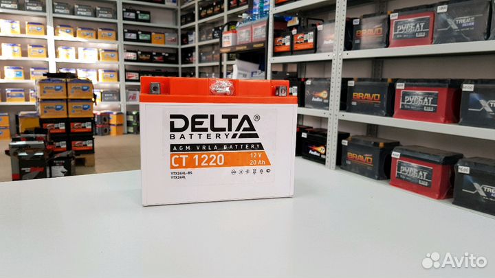 Аккумулятор 20ач.Delta 1220 на снегоход