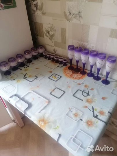 Бокалы фужеры рюмки