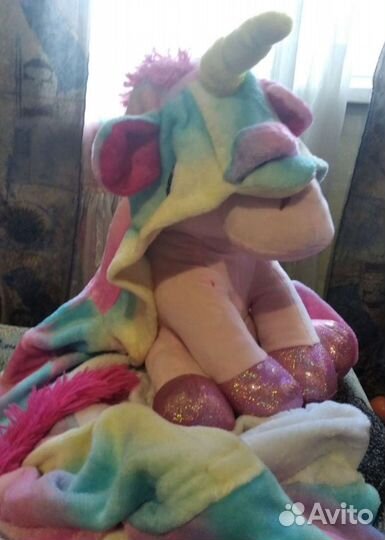 Пижама кигуруми радужный единорог