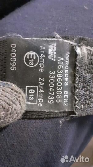 Ремень безопасности Mercedes ML W163