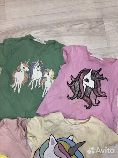 Футболки пакетом 98 104 hm