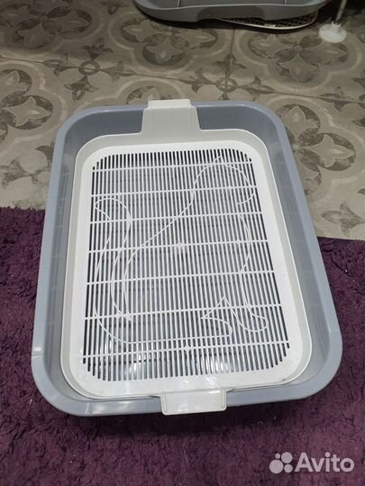 Лоток для кошек «Мурка» с сеткой и бортиками