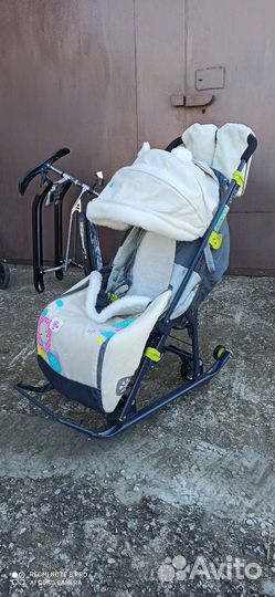 Санки коляска nika